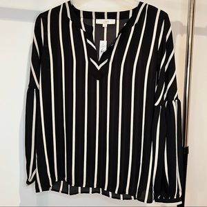 Loft striped blouse NWT